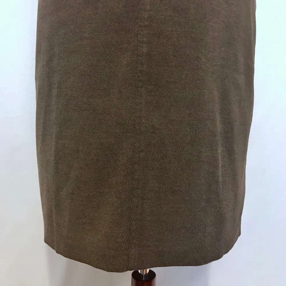 Austin Reed Vintage Brown Knee Length Skirt Women 10 - Picture 4 of 16